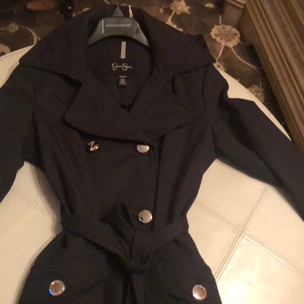 Black 3/4 length coat (Jessica Simpson)